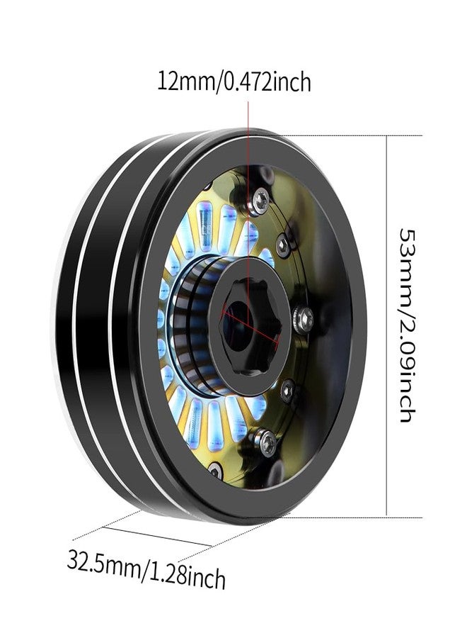 GLOBACT Turbine 1.9 Beadlock Wheel Rim Deep Dish Offset -10mm Aluminum Wheel Set for 1/10 SCX10 TRX4 VS4-10 Gen8 RC Crawler Upgrade (Green) - Image 5